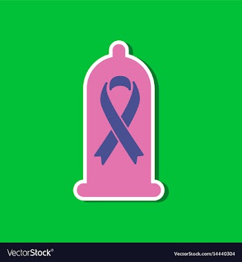 Paper sticker on stylish background of gays condom vector image