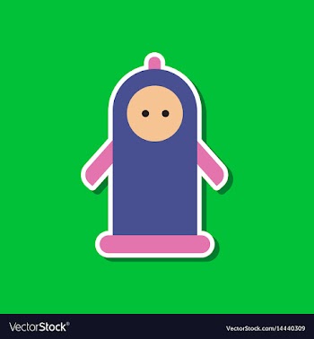 Paper sticker on stylish background of gays condom vector image