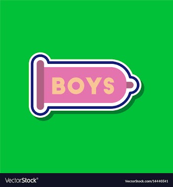 Paper sticker on stylish background of gays condom vector image