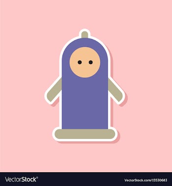 Paper sticker on stylish background of gays condom vector image
