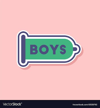 Paper sticker on stylish background of gays condom vector image