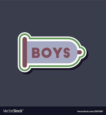 Paper sticker on stylish background of gays condom vector image