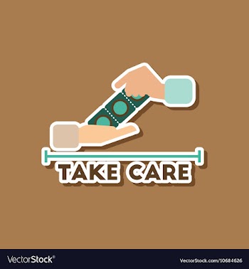 Paper sticker on stylish background of gays hand vector image