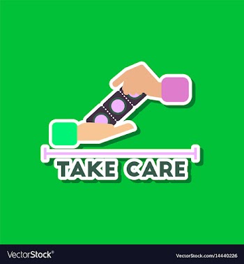 Paper sticker on stylish background of gays hand vector image