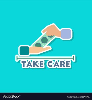 Paper sticker on stylish background of gays hand vector image