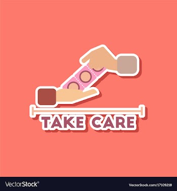 Paper sticker on stylish background of gays hand vector image