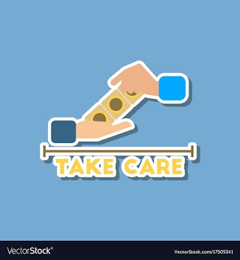 Paper sticker on stylish background of gays hand vector image