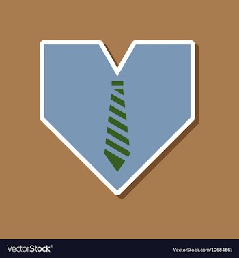 Paper sticker on stylish background of gays heart vector image