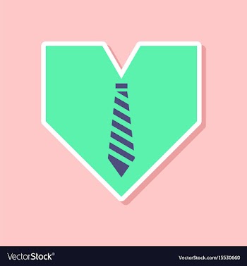 Paper sticker on stylish background of gays heart vector image