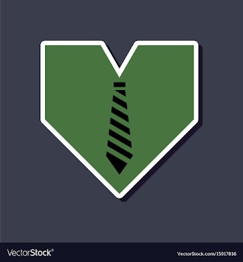 Paper sticker on stylish background of gays heart vector image