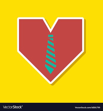 Paper sticker on stylish background of gays heart vector image