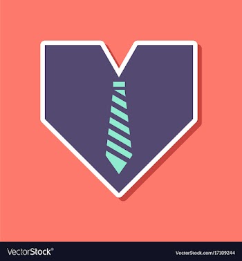Paper sticker on stylish background of gays heart vector image
