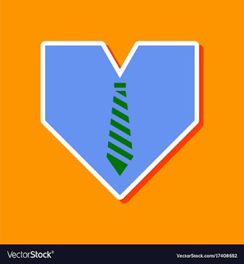 Paper sticker on stylish background of gays heart vector image