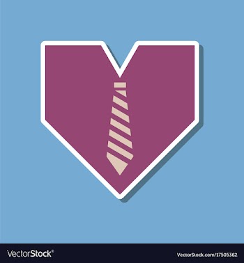 Paper sticker on stylish background of gays heart vector image