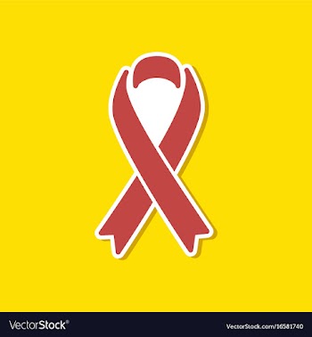 Paper sticker on stylish background of gays hiv vector image