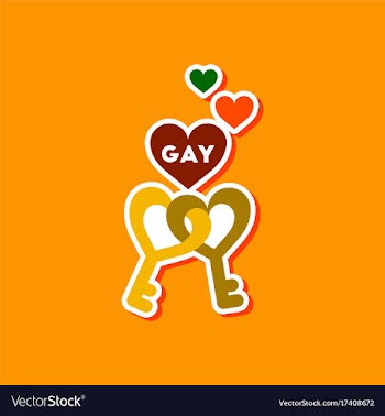Paper sticker on stylish background of gays keys vector image