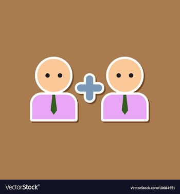 Paper sticker on stylish background of gays love vector image