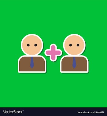 Paper sticker on stylish background of gays love vector image