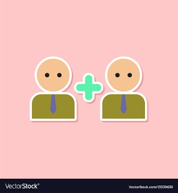 Paper sticker on stylish background of gays love vector image