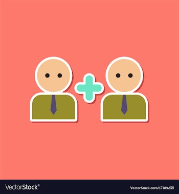 Paper sticker on stylish background of gays love vector image