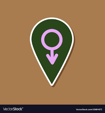 Paper sticker on stylish background of gays male vector image