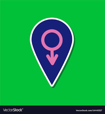Paper sticker on stylish background of gays male vector image