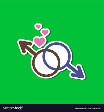 Paper sticker on stylish background of gays male vector image