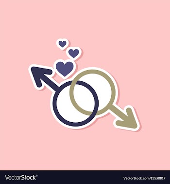 Paper sticker on stylish background of gays male vector image