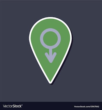 Paper sticker on stylish background of gays male vector image