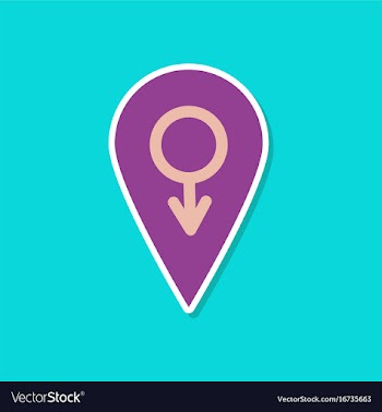 Paper sticker on stylish background of gays male vector image