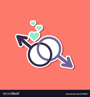 Paper sticker on stylish background of gays male vector image