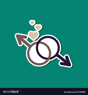 Paper sticker on stylish background of gays male vector image
