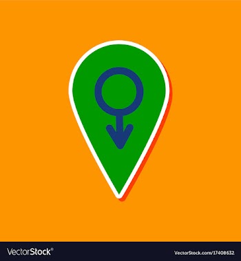 Paper sticker on stylish background of gays male vector image