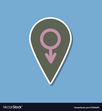 Paper sticker on stylish background of gays male vector image