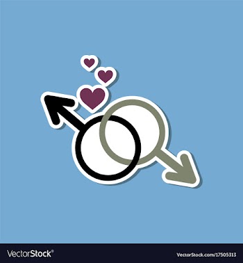 Paper sticker on stylish background of gays male vector image