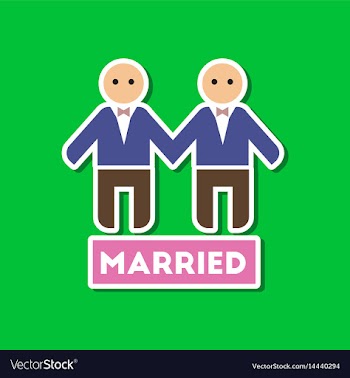 Paper sticker on stylish background of gays vector image