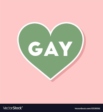 Paper sticker on stylish background of gays vector image