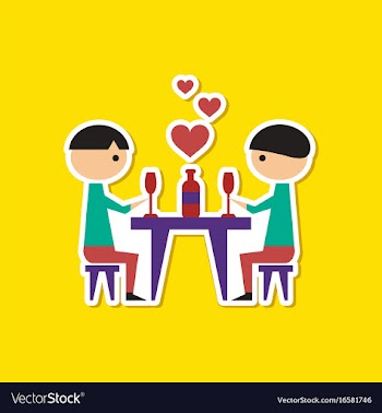 Paper sticker on stylish background of gays vector image