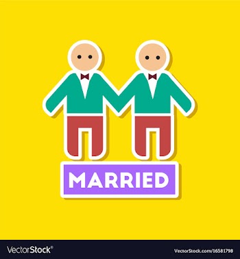 Paper sticker on stylish background of gays vector image
