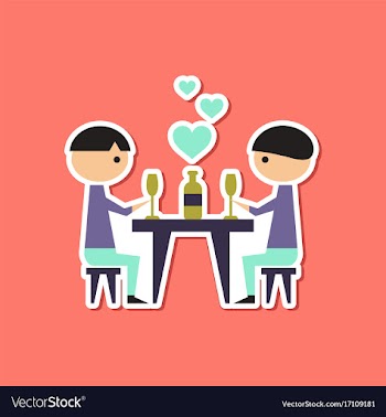 Paper sticker on stylish background of gays vector image