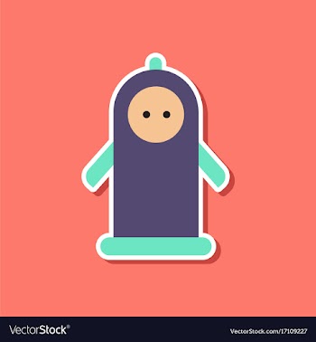 Paper sticker on stylish background of gays vector image