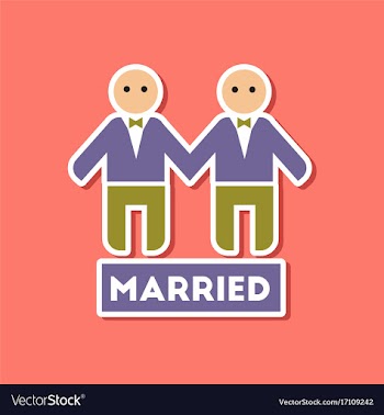 Paper sticker on stylish background of gays vector image