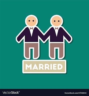 Paper sticker on stylish background of gays vector image