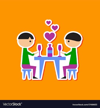 Paper sticker on stylish background of gays vector image