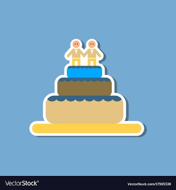 Paper sticker on stylish background of gays vector image