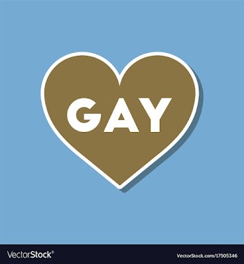 Paper sticker on stylish background of gays vector image