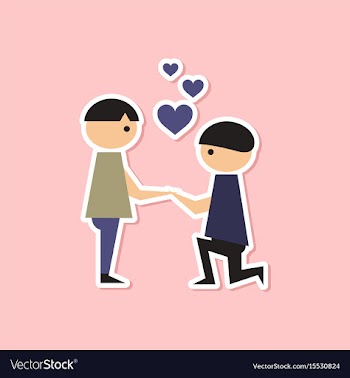 Paper sticker on stylish background of homosexual vector image