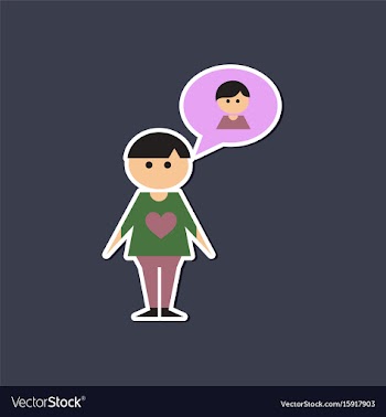 Paper sticker on stylish background of homosexual vector image