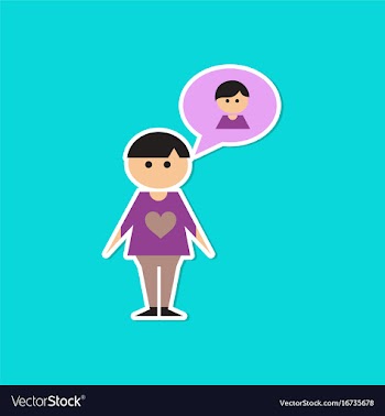 Paper sticker on stylish background of homosexual vector image