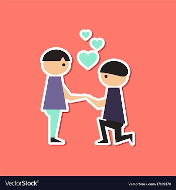 Paper sticker on stylish background of homosexual vector image